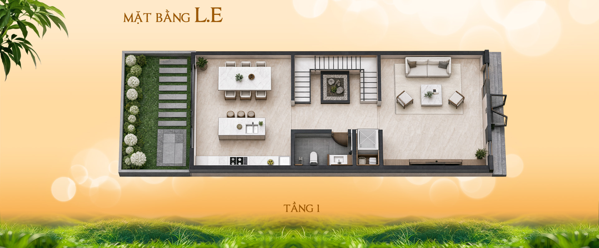 Mặt bằng tổng thể nhà phố Genera By The Solia LE